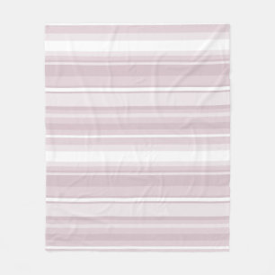 Manta Polar rayas rosadas de cuarzo Rosa