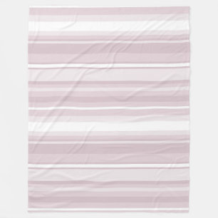 Manta Polar rayas rosadas de cuarzo Rosa