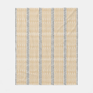 Manta Polar Rayas versátiles modernas simples amarillo negro c