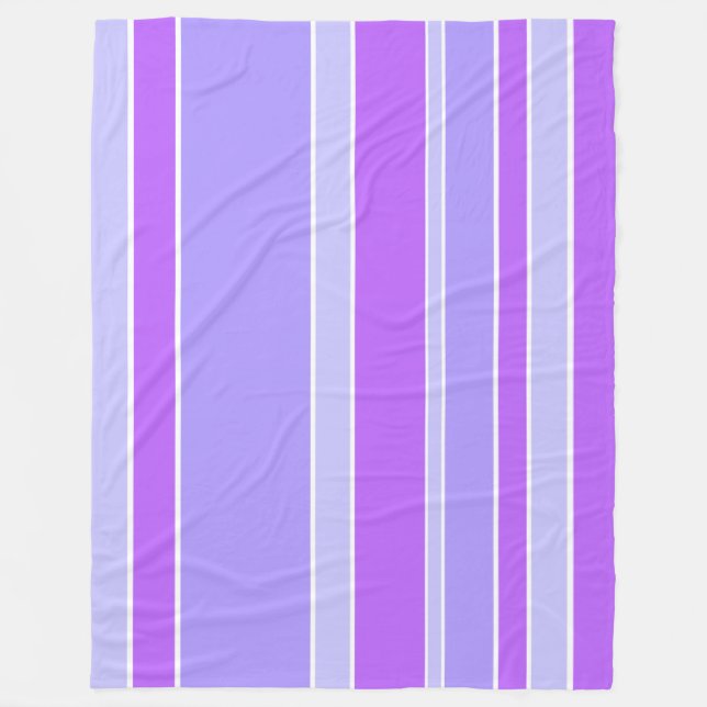 Manta Polar Rayas violetas (Anverso)