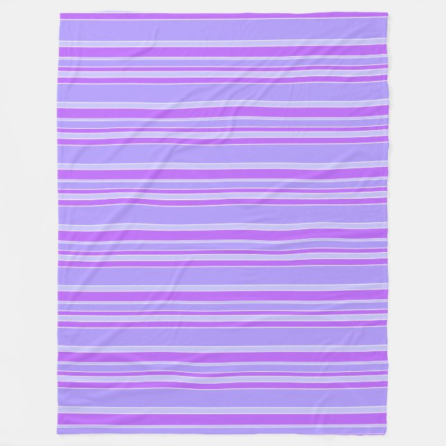 Manta Polar Rayas violetas (Anverso)