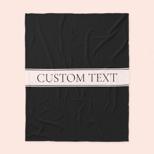 Manta Polar Rayo Rubor rosa claro y texto editable elegante