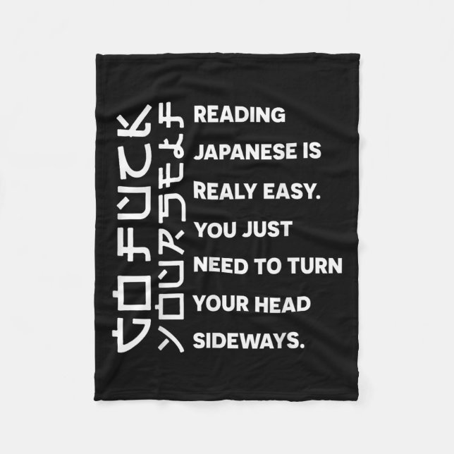 Manta Polar Reading Japanese Is Really Easy Shirt Student Quot (Anverso)