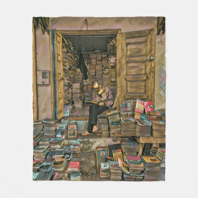 Manta Polar Reading Lovers Gift For Librarian (Anverso)