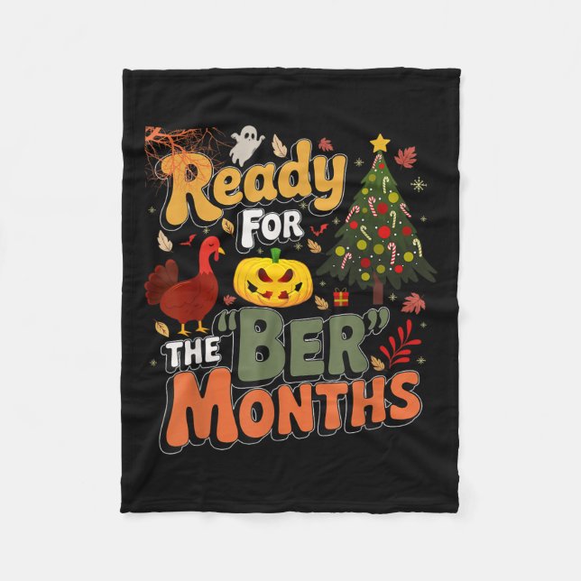 Manta Polar Ready For The Ber Months Fall Lover Autumnal Leave (Anverso)