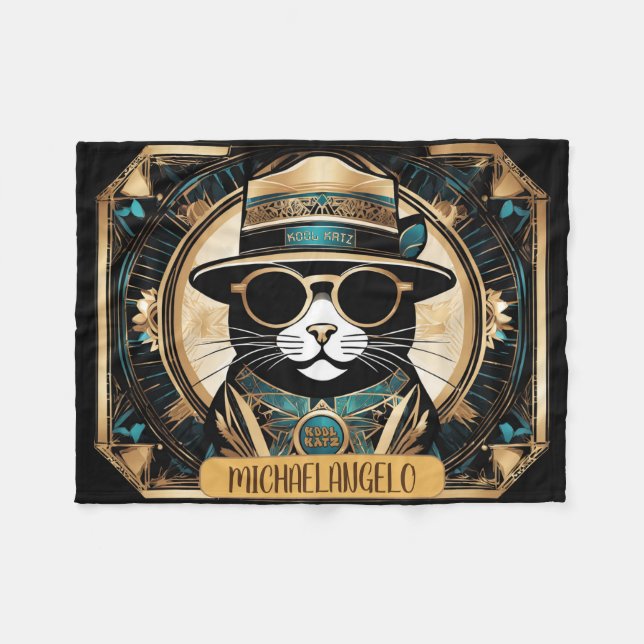 Manta Polar Real Kool Katz Fleece Blanket (Frente (Horizontal))
