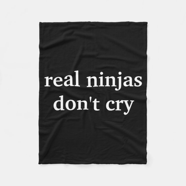 Manta Polar Real Ninjas Dont Cry  (Anverso)