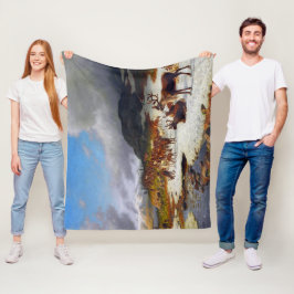 Manta Polar Rebaño de renos en las montañas al norte de Røros