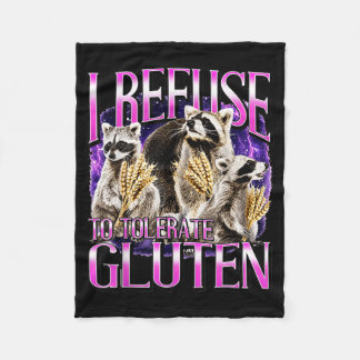 Manta Polar Rechazar Tolvie Gluten Divertido Mapache Cebada