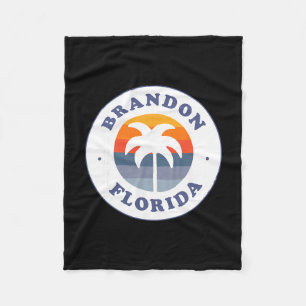 Manta Polar Recuerdo de Brandon Florida Fl Palma Retro Atardec
