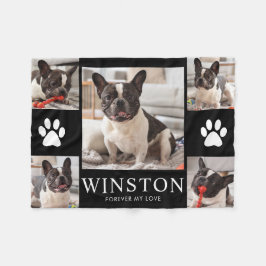 Manta Polar Recuerdo de Foto Personalizado de Mascota Perro Me