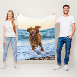 Manta Polar Recuerdo de Fotos Personalizadas de Mascotas como 