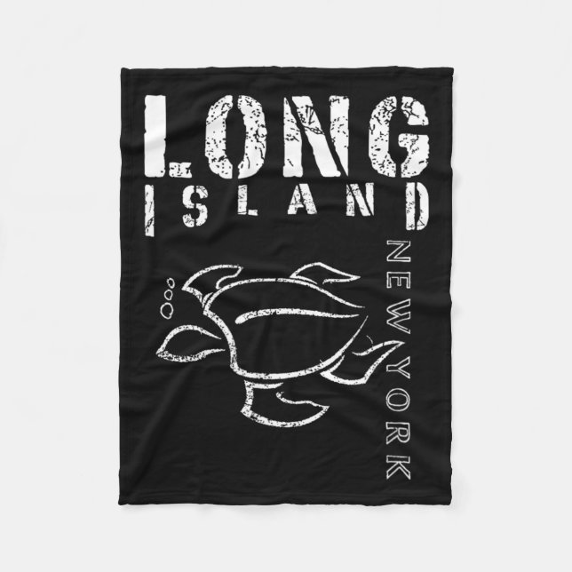 Manta Polar Recuerdo de Long Island Nueva York (Anverso)