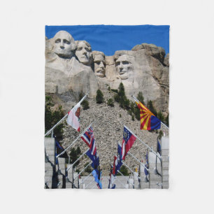 Manta Polar Recuerdo del Mt Rushmore del personalizable