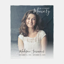 Manta Polar Recuerdo Fotográfico Único En Memoria Amorosa Memo