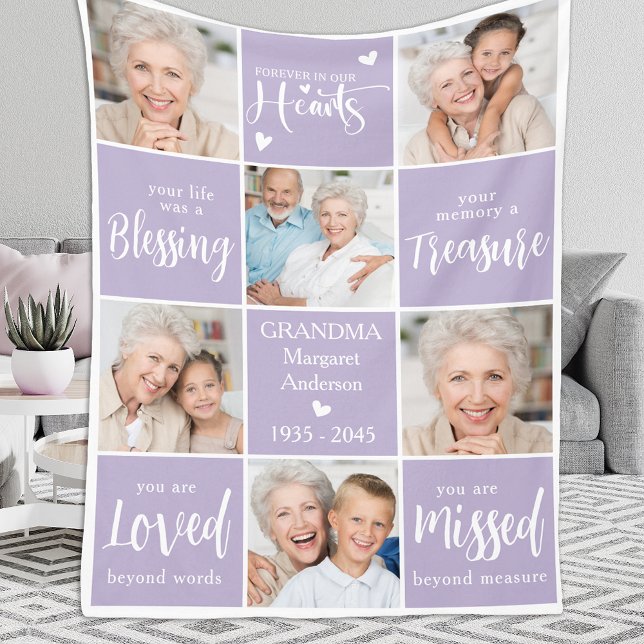 Manta Polar Recuerdo moderno de la familia de los 6 Collages d (Subido por el creador)