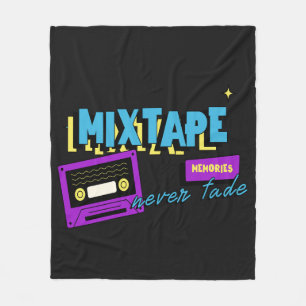 Manta Polar Recuerdos de Mixtape Nostalgia de Casete Retro