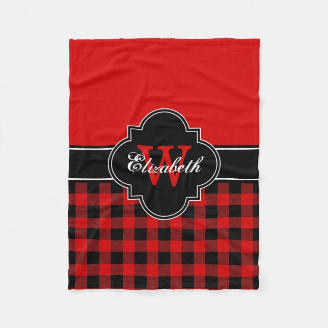 Manta Polar Red Black Buffalo Plaid Lumberjack CB 1IQIRN (Anverso)