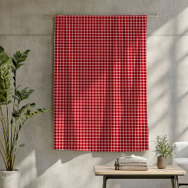 Manta Polar Red Black Tartan Blanket Cosy Estilo Lumberjack