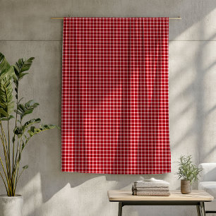 Manta Polar Red Black Tartan Blanket Cosy Estilo Lumberjack