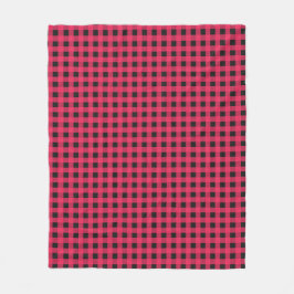 Manta Polar Red Buffalo Plaid Check Winter Rústico Patterado