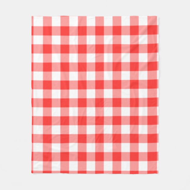 Manta Polar Red Checkered Square Seamless Pattern  (Anverso)