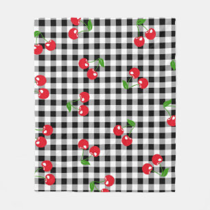 Manta Polar Red Cherry Gingham Black & White Checkered Cosy