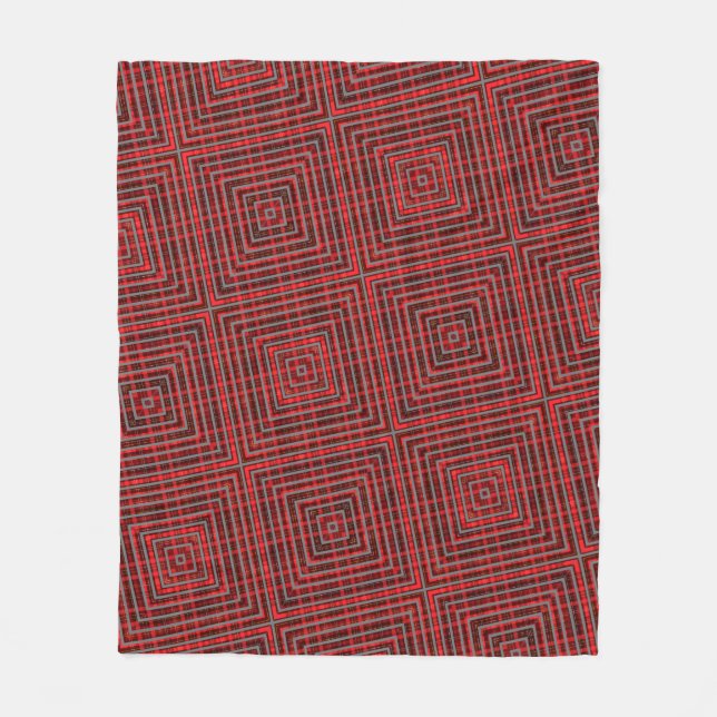 Manta Polar red chritmas happy day candy background (Anverso)