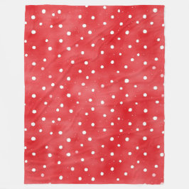 Manta Polar Red Cream Plaid Stripes Birthday