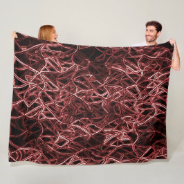 Manta Polar Red de entrelazada roja de alambre rústico y enmar