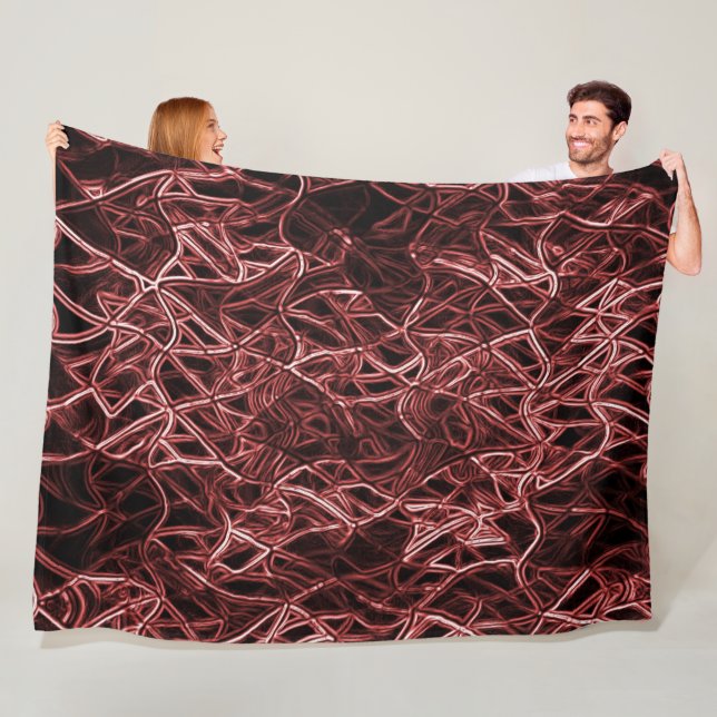 Manta Polar Red entrelazada de alambre rústico y enredado (In situ)