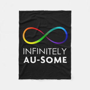 Manta Polar Red Instead Autism - Infinitamente Au-some Infinit