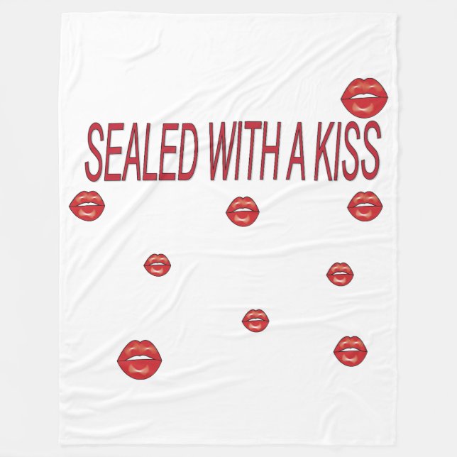 Manta Polar red lips (Anverso)