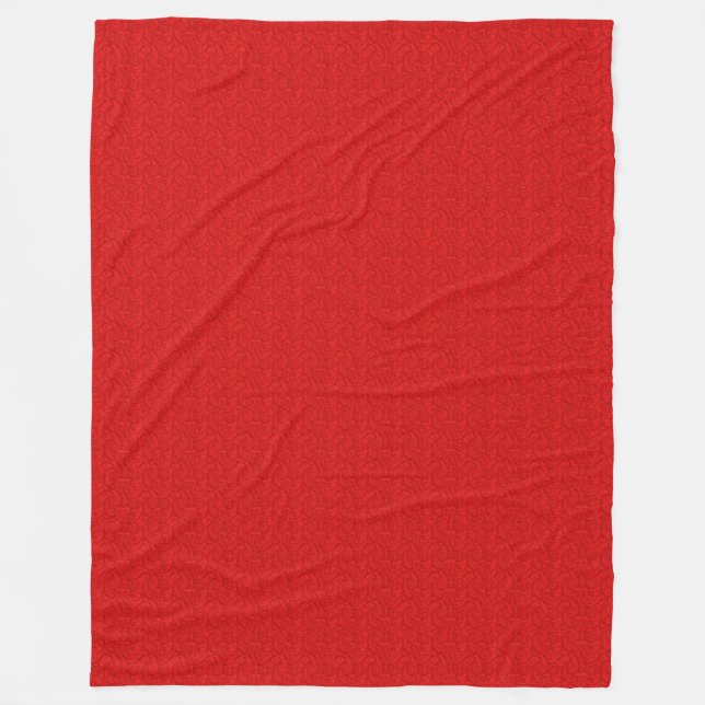 Manta Polar Red Paisley (Anverso)