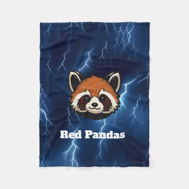 Manta Polar Red Pandas Personalizado Fleece Blanket (Anverso)
