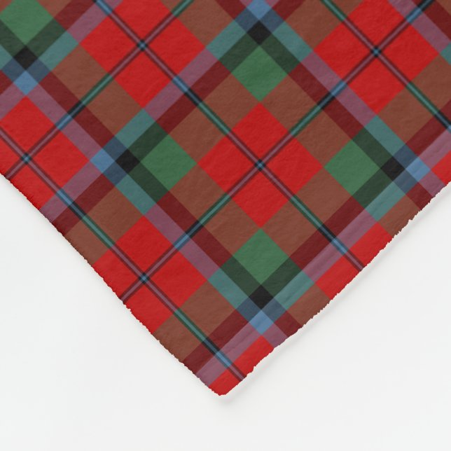 Manta Polar Red Plaid Naughton MacNaughton Tartan (Esquina)
