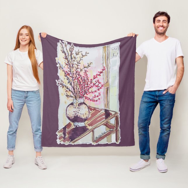 Manta Polar Red Plum Blossoms (In situ)