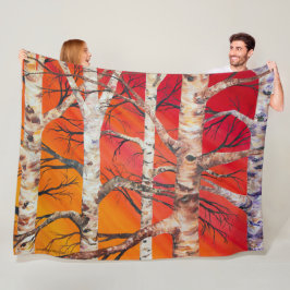 Manta Polar Red Sunset Birch Fleece