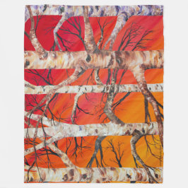 Manta Polar Red Sunset Birch Fleece