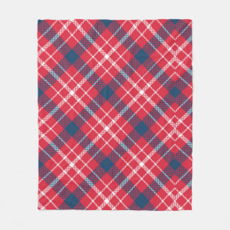 Manta Polar Red Tartan Plaid Blanket - Cosquilleo de la flota