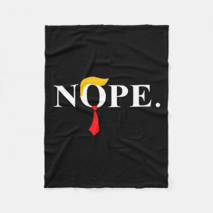 Manta Polar Red Tie Trump Wig Gracioso regalo contra Trump