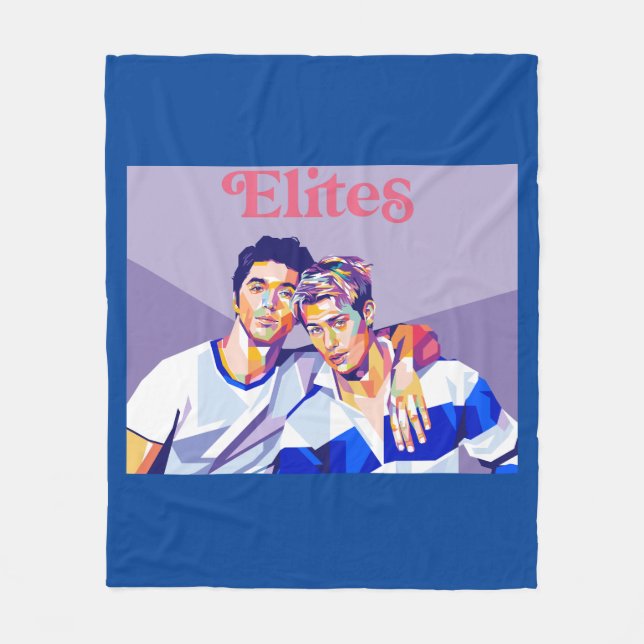 Manta Polar "Red, White, Royal Blue Blanket: Las elites (Anverso)