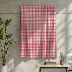 Manta Polar Red y Black Blanket - Clásico Tartán estilo Cabina