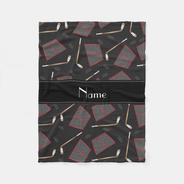 Manta Polar Redes negras conocidas de encargo de los duendes (Anverso)