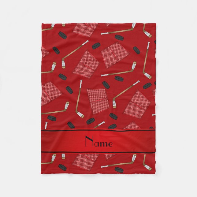 Manta Polar Redes rojas conocidas de encargo de los duendes (Anverso)