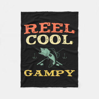 Manta Polar Reel Cool Gampy Pesca Pescador Divertido Vintage
