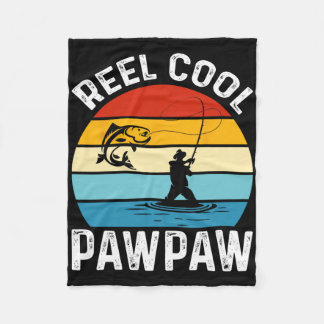 Manta Polar Reel Cool Pawpaw Fishing Fisherman Funny Retro Paw