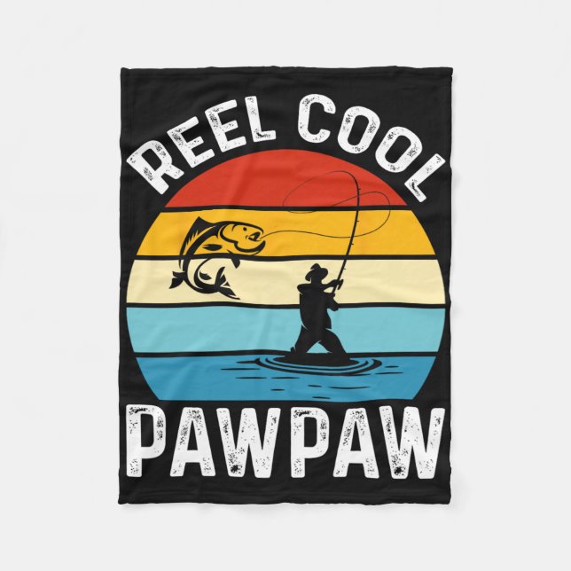 Manta Polar Reel Cool Pawpaw Fishing Fisherman Funny Retro Paw (Anverso)