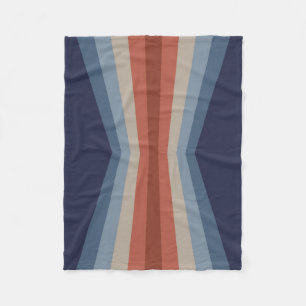 Manta Polar Reflejo arcoiris en estilo retro