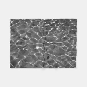 Manta Polar Reflexiones Ligeras Sobre El Agua: Negro Y Blanco
